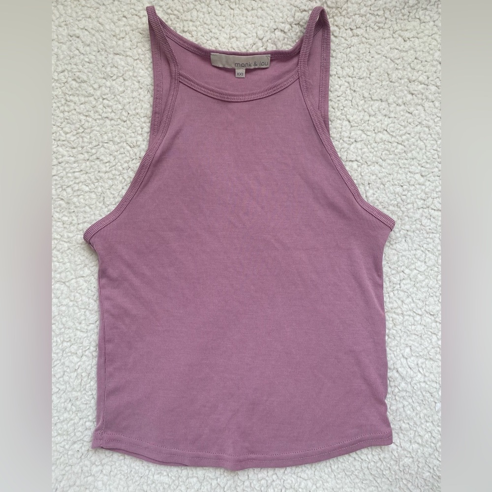 Monk & Lou dusty rose tank top NWOT XXS